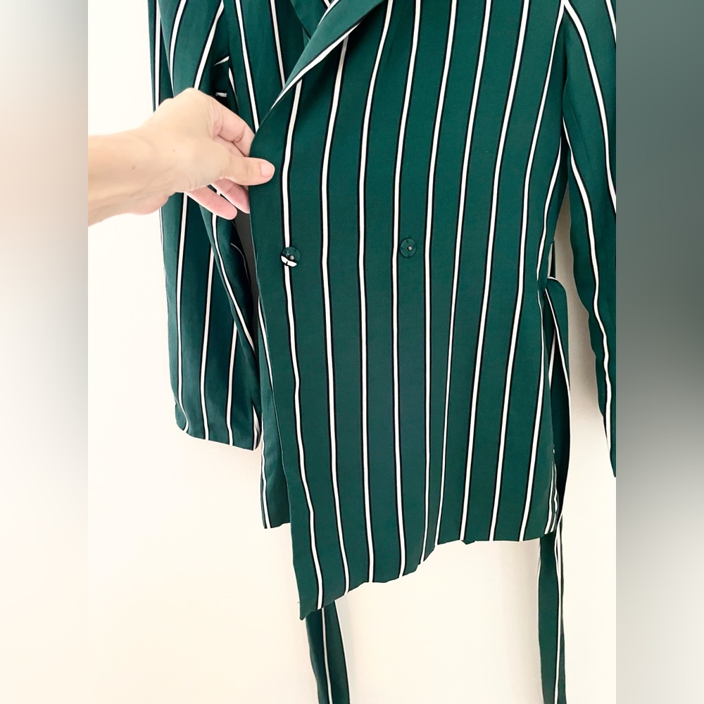 LACADEMIE green wrap tie blazer XS - Picture 4 of 7